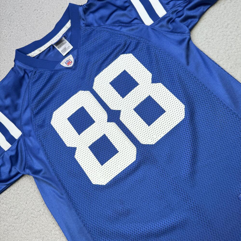 Indianapolis Colts Football Jersey Youth Large Blue NFL Reebok Marvin Harrison